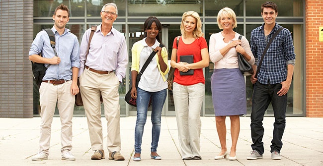 Group of Adult Students