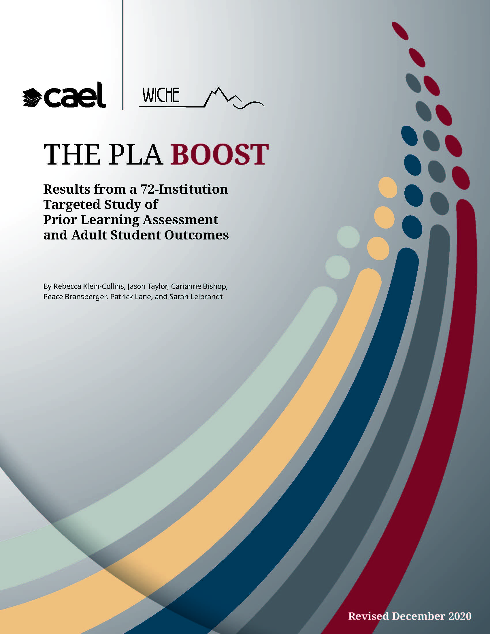 PLA Boost Report CAEL WICHE - October 2020