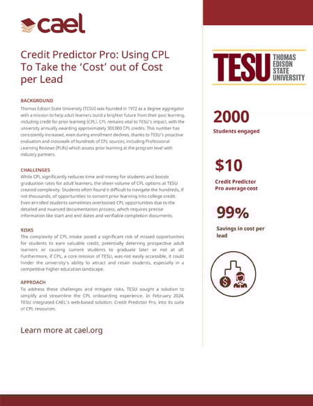 TESU case study flier